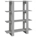 Book Cabinet Room Divider Grey Sonoma 100x30x123.5 Cm Notpla