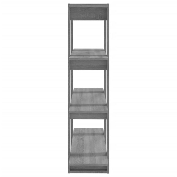 Book Cabinet Room Divider Grey Sonoma 100x30x123.5 Cm Notpla