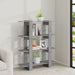 Book Cabinet Room Divider Grey Sonoma 100x30x123.5 Cm Notpla