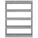 Book Cabinet Room Divider Grey Sonoma 100x30x135 Cm Notltl