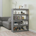 Book Cabinet Room Divider Grey Sonoma 100x30x135 Cm Notltl