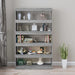 Book Cabinet Room Divider Grey Sonoma 100x30x166 Cm Notltk