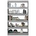 Book Cabinet Room Divider Grey Sonoma 100x30x166 Cm Notltk