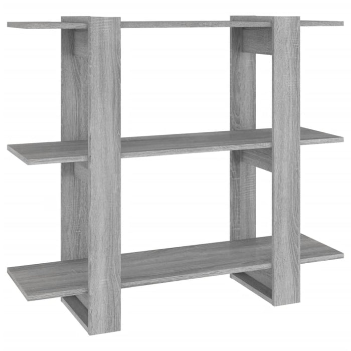 Book Cabinet Room Divider Grey Sonoma 100x30x87 Cm Notpli