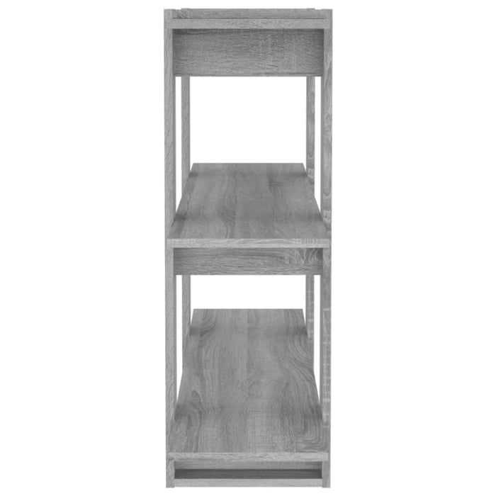 Book Cabinet Room Divider Grey Sonoma 100x30x87 Cm Notpli