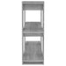 Book Cabinet Room Divider Grey Sonoma 100x30x87 Cm Notpli