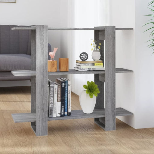 Book Cabinet Room Divider Grey Sonoma 100x30x87 Cm Notpli