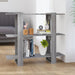 Book Cabinet Room Divider Grey Sonoma 100x30x87 Cm Notpli