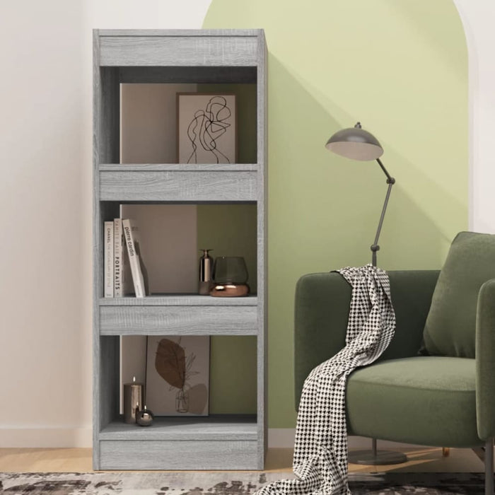 Book Cabinet Room Divider Grey Sonoma 40x30x103 Cm