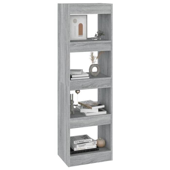 Book Cabinet Room Divider Grey Sonoma 40x30x135 Cm Notpko