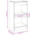 Book Cabinet Room Divider Grey Sonoma 40x30x72 Cm Notpnp