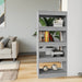 Book Cabinet Room Divider Grey Sonoma 60x30x135 Cm