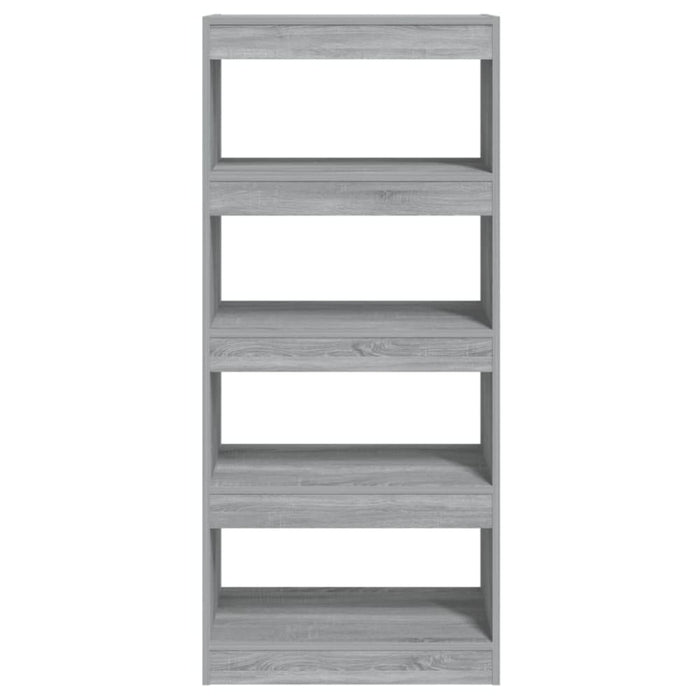 Book Cabinet Room Divider Grey Sonoma 60x30x135 Cm