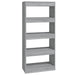 Book Cabinet Room Divider Grey Sonoma 60x30x135 Cm
