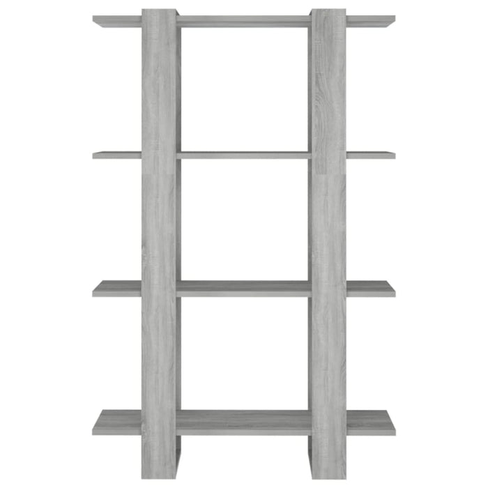 Book Cabinet Room Divider Grey Sonoma 80x30x123.5 Cm Notpil