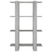 Book Cabinet Room Divider Grey Sonoma 80x30x123.5 Cm Notpil