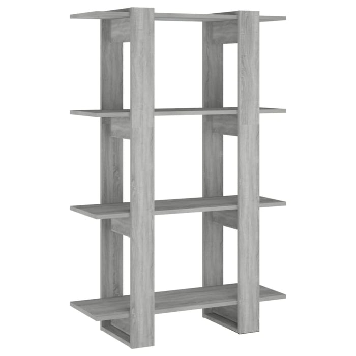 Book Cabinet Room Divider Grey Sonoma 80x30x123.5 Cm Notpil