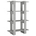 Book Cabinet Room Divider Grey Sonoma 80x30x123.5 Cm Notpil