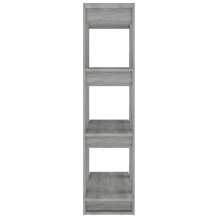 Book Cabinet Room Divider Grey Sonoma 80x30x123.5 Cm Notpil