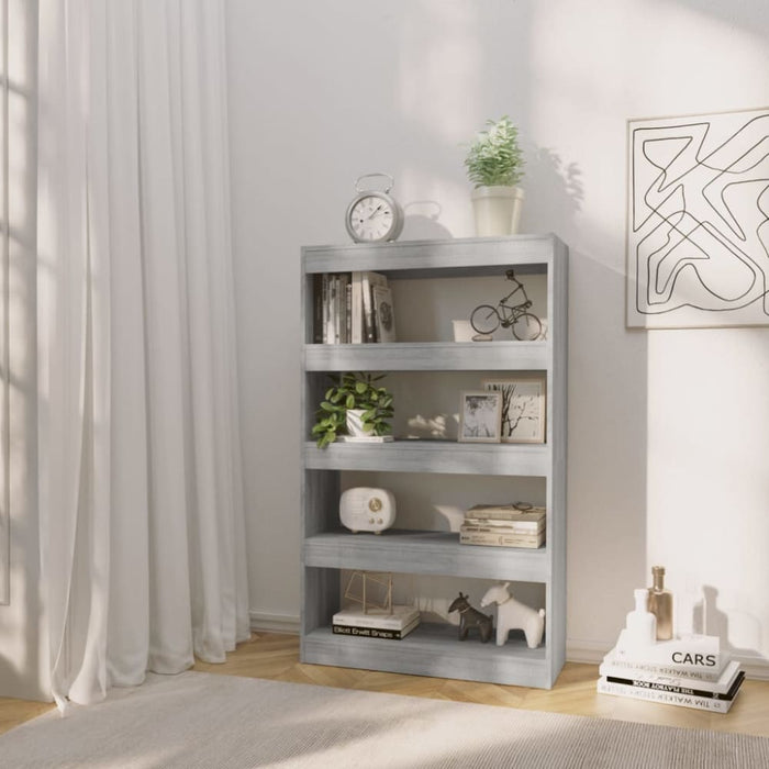 Book Cabinet Room Divider Grey Sonoma 80x30x135 Cm