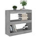 Book Cabinet Room Divider Grey Sonoma 80x30x72 Cm Notlop