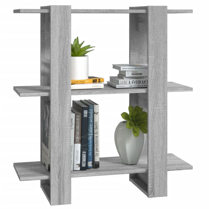 Book Cabinet Room Divider Grey Sonoma 80x30x87 Cm Notpik