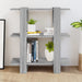 Book Cabinet Room Divider Grey Sonoma 80x30x87 Cm Notpik