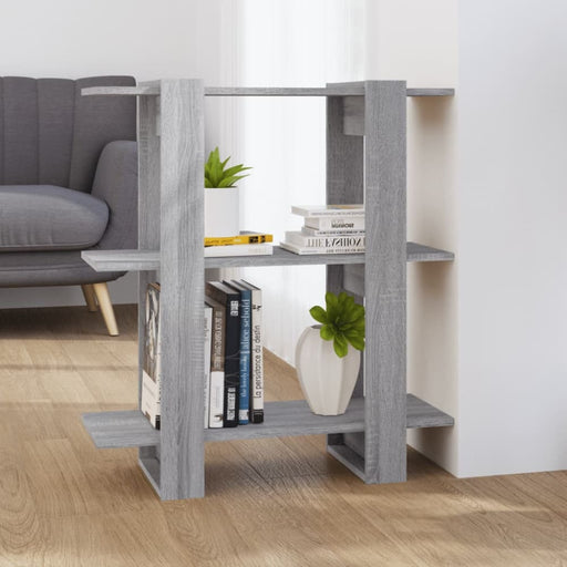 Book Cabinet Room Divider Grey Sonoma 80x30x87 Cm Notpik