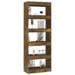 Book Cabinet Room Divider Smoked Oak 60x30x166 Cm