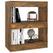 Book Cabinet Room Divider Smoked Oak 60x30x72 Cm Notpkk