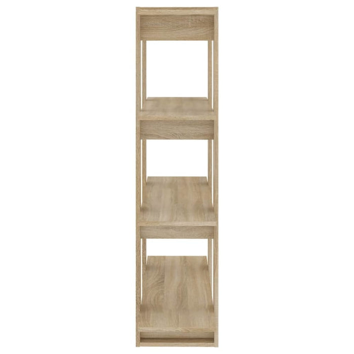 Book Cabinet Room Divider Sonoma Oak 100x30x123.5 Cm Noopao