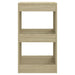 Book Cabinet Room Divider Sonoma Oak 40x30x72 Cm Noolba