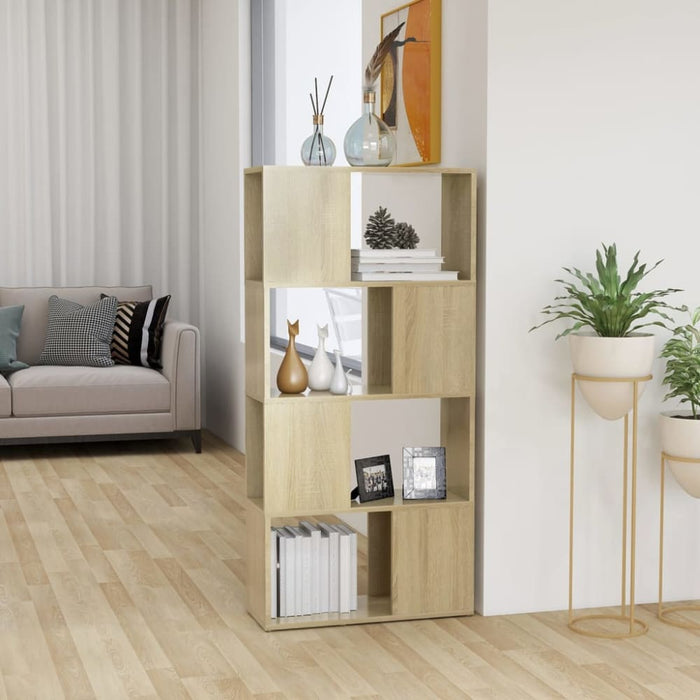 Book Cabinet Room Divider Sonoma Oak 60x24x124.5 Cm