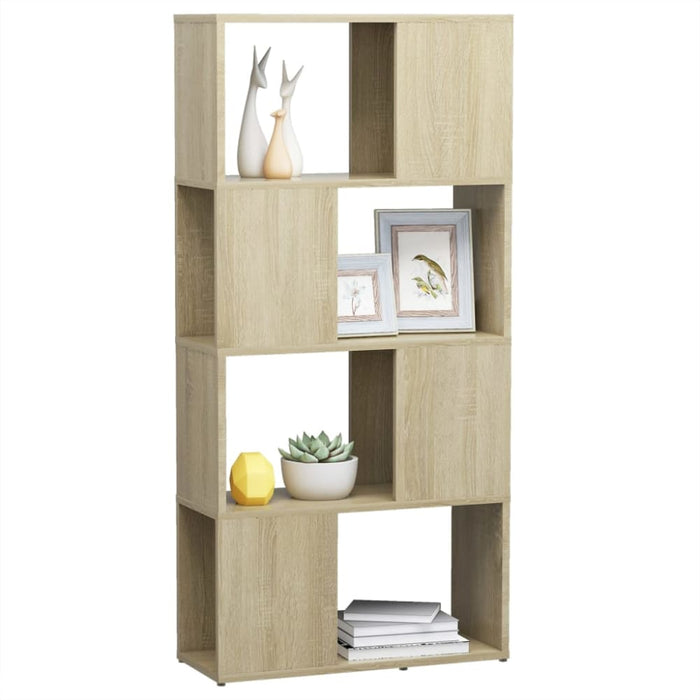 Book Cabinet Room Divider Sonoma Oak 60x24x124.5 Cm