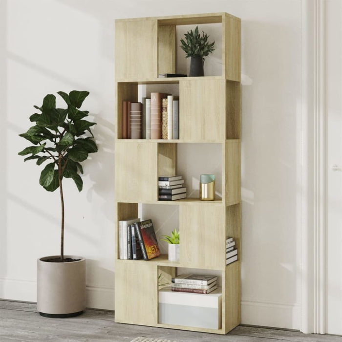 Book Cabinet Room Divider Sonoma Oak 60x24x155 Cm Nbkbkx