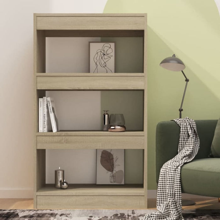 Book Cabinet Room Divider Sonoma Oak 60x30x103 Cm