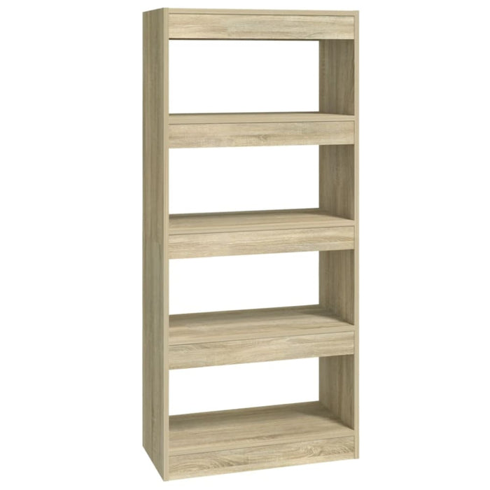 Book Cabinet Room Divider Sonoma Oak 60x30x135 Cm