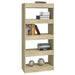 Book Cabinet Room Divider Sonoma Oak 60x30x135 Cm