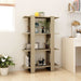 Book Cabinet Room Divider Sonoma Oak 80x30x123.5 Cm Noopii