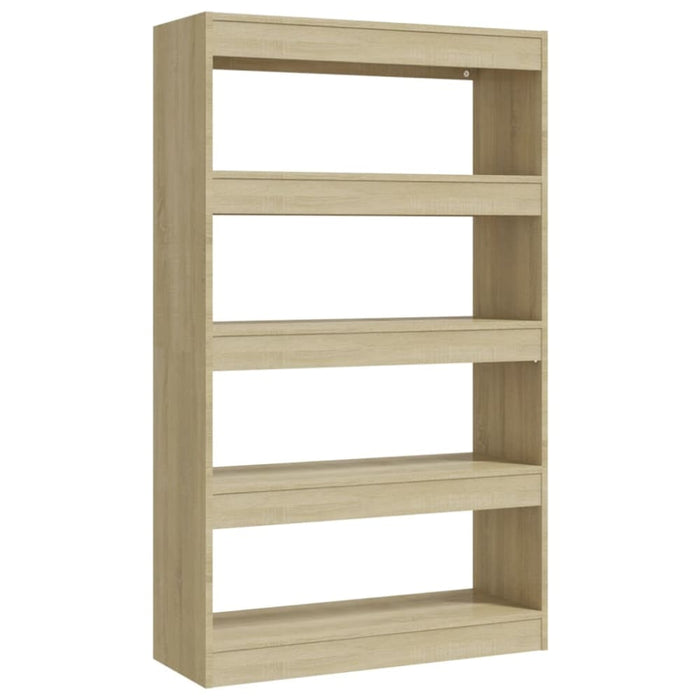 Book Cabinet Room Divider Sonoma Oak 80x30x135 Cm