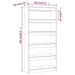 Book Cabinet Room Divider Sonoma Oak 80x30x166 Cm