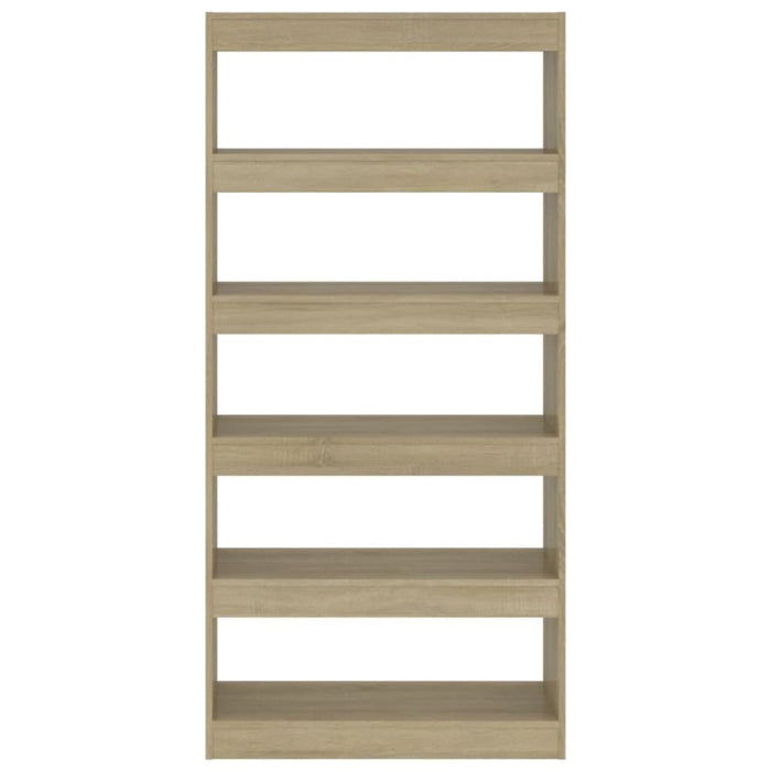 Book Cabinet Room Divider Sonoma Oak 80x30x166 Cm