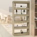 Book Cabinet Room Divider Sonoma Oak 80x30x166 Cm