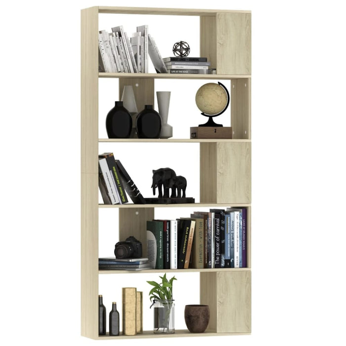 Book Cabinet Room Divider Sonoma Oak Chipboard Nbbobx