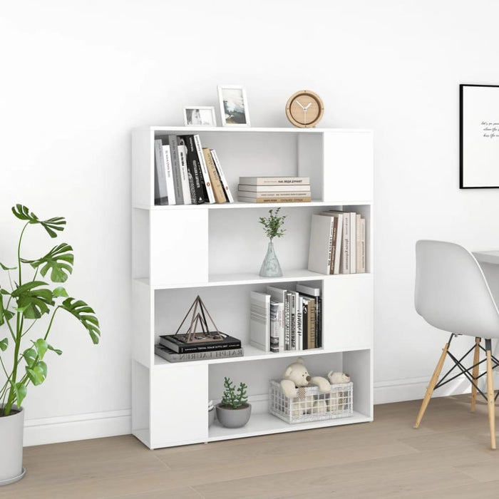 Book Cabinet Room Divider White 100x24x124 Cm Nbkonn