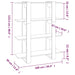 Book Cabinet Room Divider White 100x30x123.5 Cm Nooptn