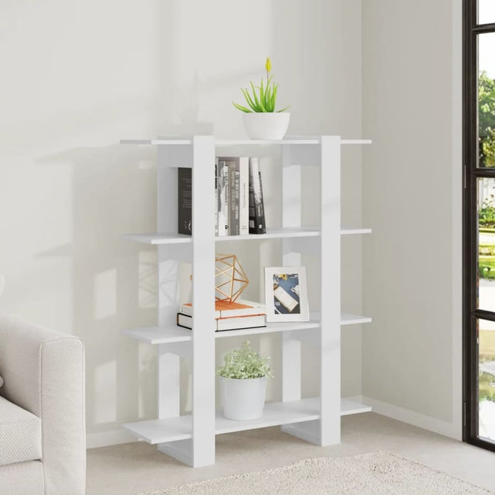 Book Cabinet Room Divider White 100x30x123.5 Cm Nooptn