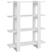 Book Cabinet Room Divider White 100x30x123.5 Cm Nooptn