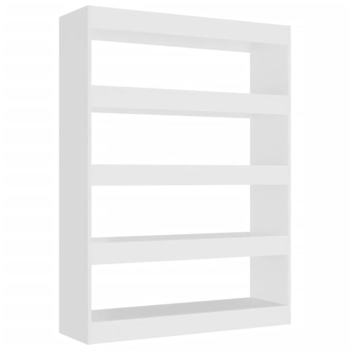 Book Cabinet Room Divider White 100x30x135 Cm Nooipa
