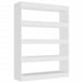 Book Cabinet Room Divider White 100x30x135 Cm Nooipa